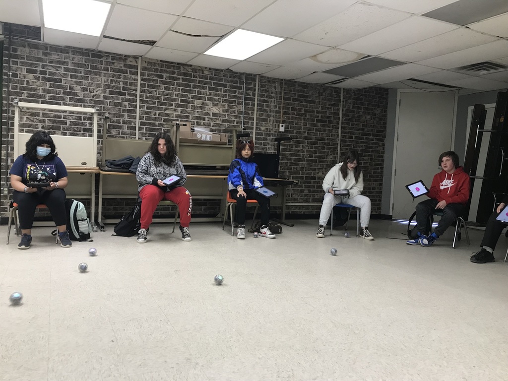 Students with Sphero Bolts 3
